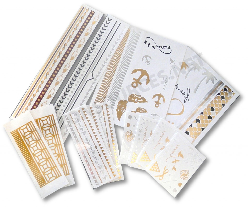 Temporary tattoos Europe up from 0.02 euro per piece